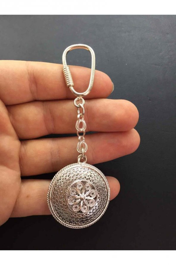 Mardin Midyat Telkari Gümüş Kişiye Özel İsimli Anahtarlık Gün Hediye - 2