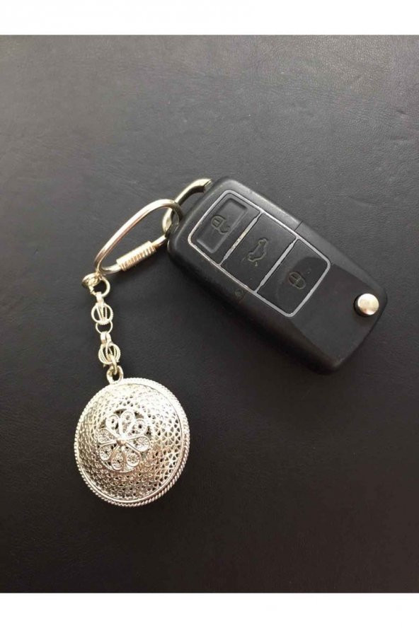 Mardin Midyat Telkari Gümüş Kişiye Özel İsimli Anahtarlık Gün Hediye - 3