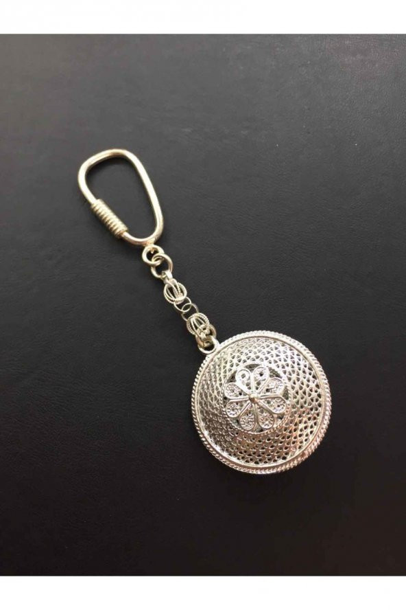 Mardin Midyat Telkari Gümüş Kişiye Özel İsimli Anahtarlık Gün Hediye - 4