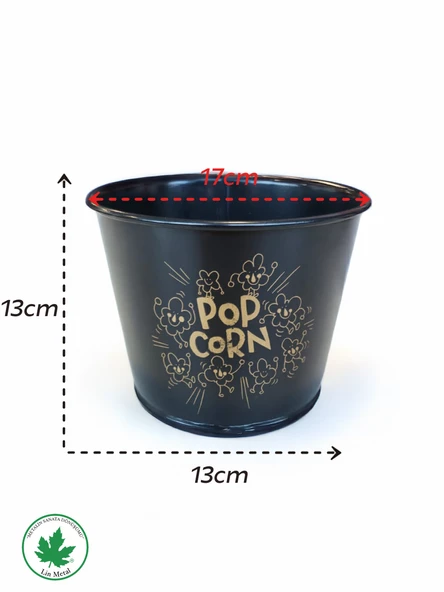 Metal Mısır Kovası - Popcorn Kovası - Resim 7