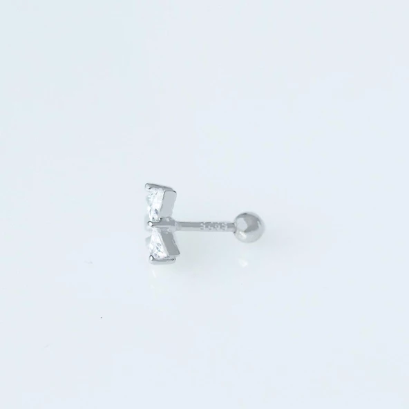 Fiyonk Gümüş Tragus - Resim 2