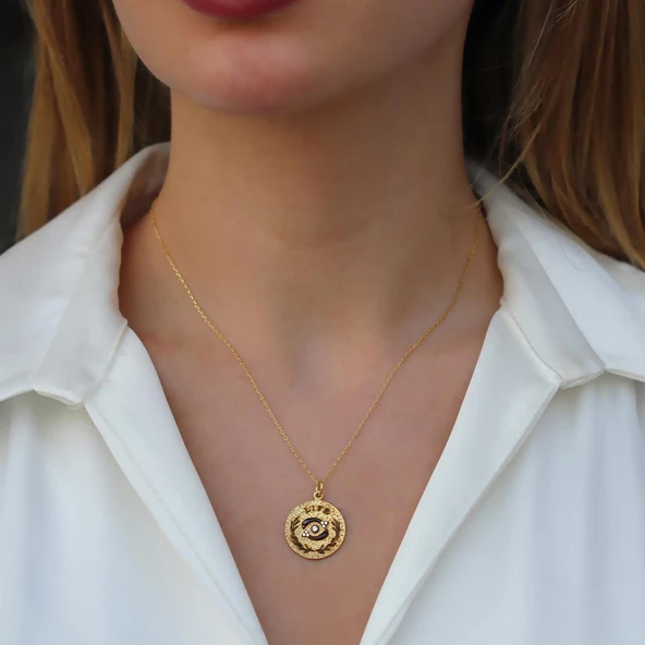 Gaian Life Gold Kaplama Gümüş Kolye ürün görseli 1