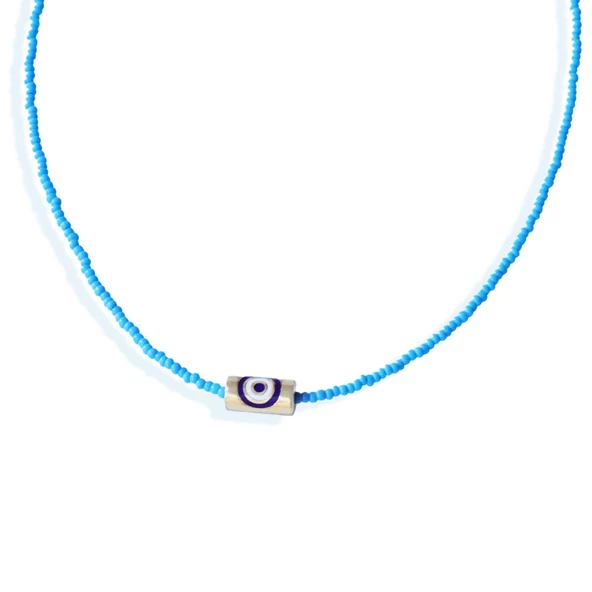 Fortuna Modeli Turkuaz Doğaltaş Gümüş Kolye - Resim 4