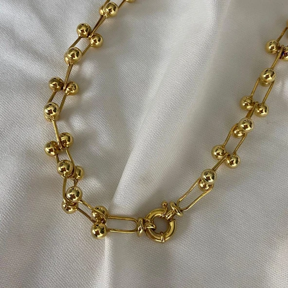 Tffny Model Gold Kaplama Gümüş Kolye - Resim 6