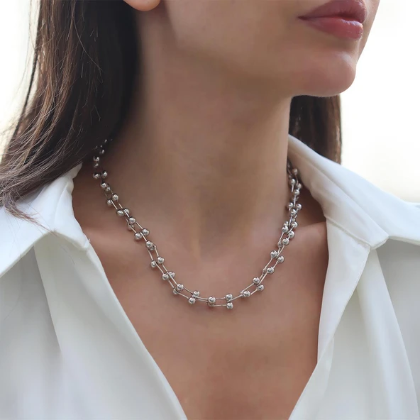 Tffny Model Gümüş Kolye - Resim 2