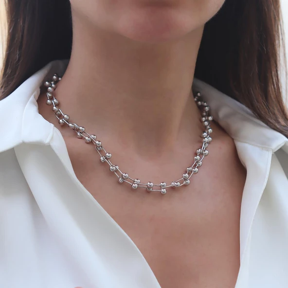 Tffny Model Gümüş Kolye ürün görseli 1