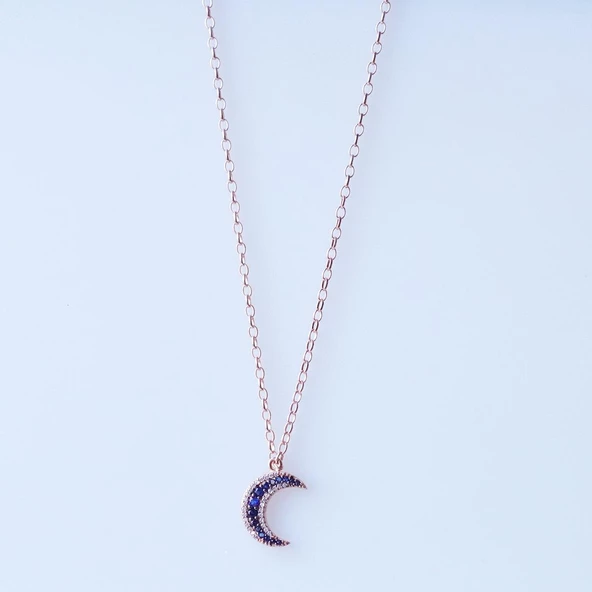 Ay Gümüş Kolye - Resim 4