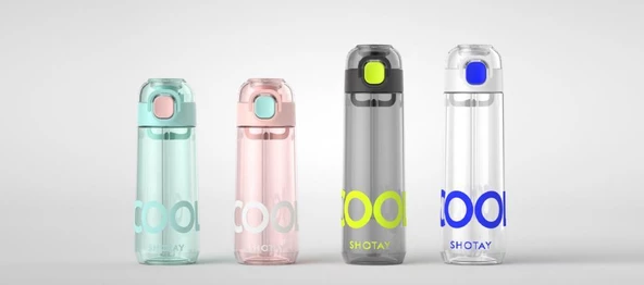 Shotay Mix Dink Su Matarası Tritan Beyaz 680Ml - 3