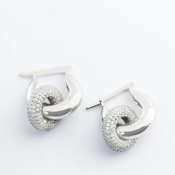 Tiff Model 925 Ayar Gümüş Küpe - Resim 2