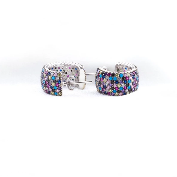 Renkli Tamtur Model Küpe - Resim 2