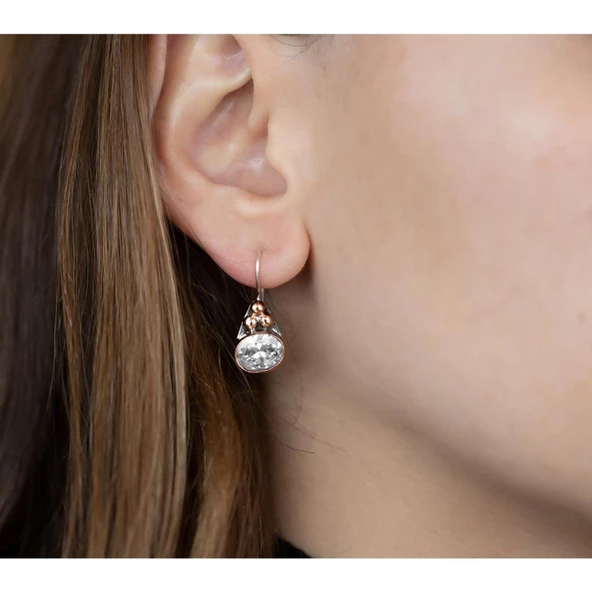 Damla Modeli Otantik Sallantılı Küpe - Resim 2