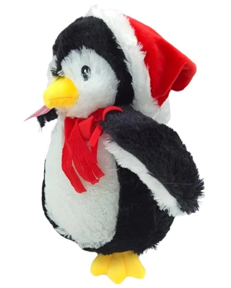 Selay Toys Kırmızı Şapkalı Pelüş Penguen 30cm 0392 - 2