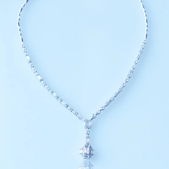 Işık Gümüş Gerdanlık - Resim 4