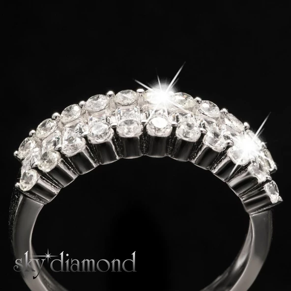 Sky Diamond Üç Sıra Baget Montür Yarım Tamtur ürün görseli 1