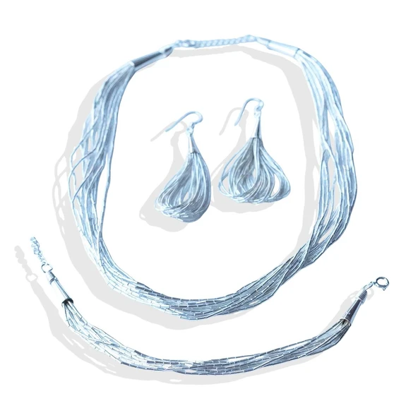 Flamenko Modeli Gümüş Set - Resim 5