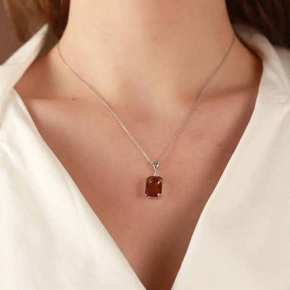 Zultanit Taşlı Emerald Kesim Gümüş Set - Resim 2