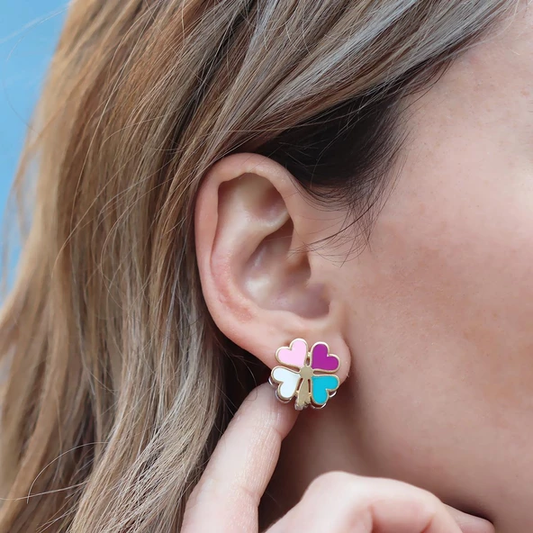 Yonca Gümüş Küpe ürün görseli 1