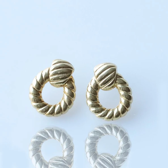 Bombshell Gümüş Küpe - Resim 2