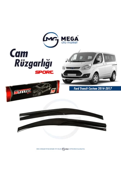 Ford Transit Custom 2014-2018 Cam Rüzgarlık Mugen Tip Sunplex