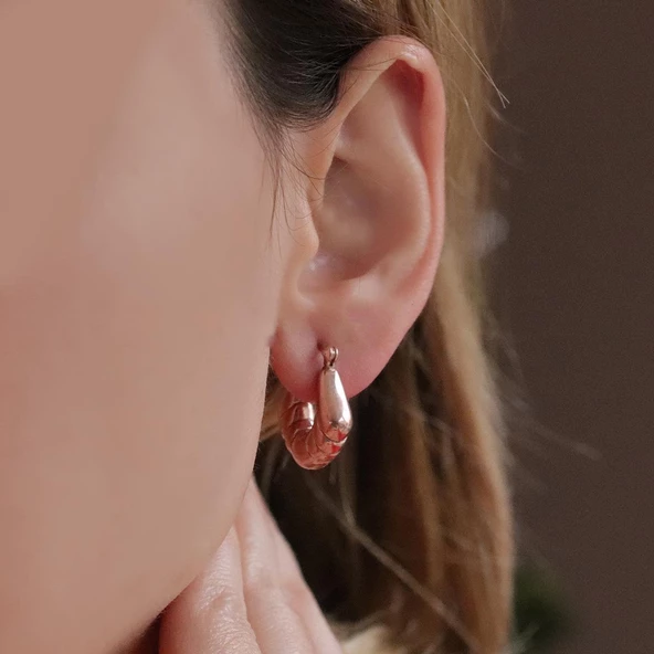 Camber Gümüş Küpe - Resim 4