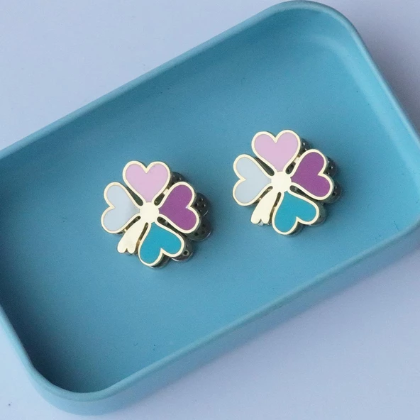 Yonca Gümüş Küpe - Resim 5