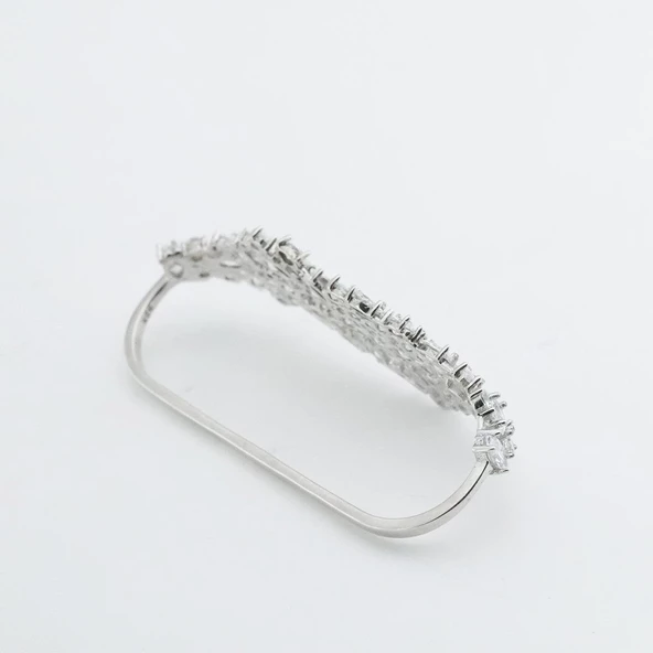 Zirkon Taşlı Tasarım Yüzük - Resim 2