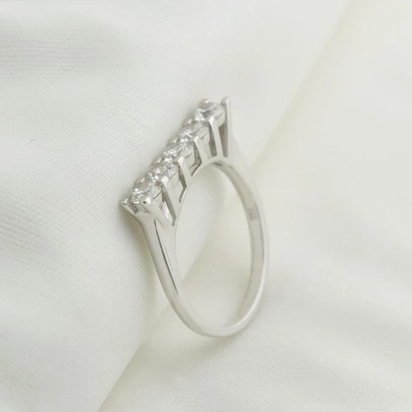 Yüksek Montür Beştaş Sky Diamond Yüzük - Resim 5