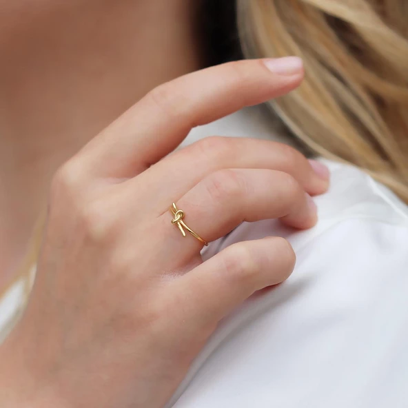 Gönül Bağı Minimal Gümüş Yüzük ürün görseli 1