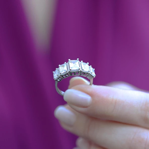 Baget ve Beştaş Gümüş Yüzük - Resim 4