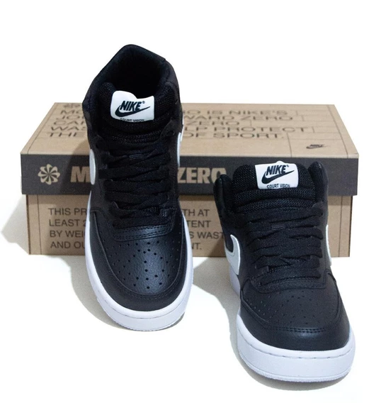 NIKE COURT VISION MID NN BOT SPOR AYAKKABI : Siyah - Beyaz - 3