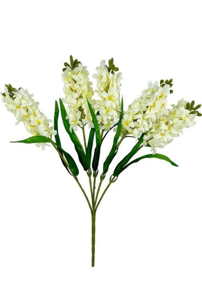 Nettenevime Yapay Çiçek Sümbül Demeti Beyaz 55*40cm 1.Kalite ürün görseli 1
