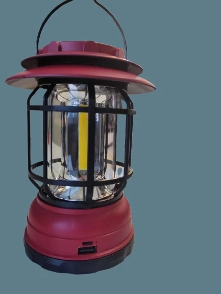 MUTLUSAN Nostalji Solarlı Kamp Feneri 5W Solar+Micro USB Şarjlı