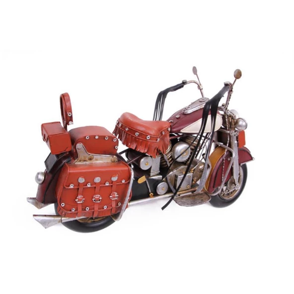 T.Concept Dekoratif Dayanıklı Metal Süslü Motorsiklet Kırmızı Renk 1210E-3256 - 6