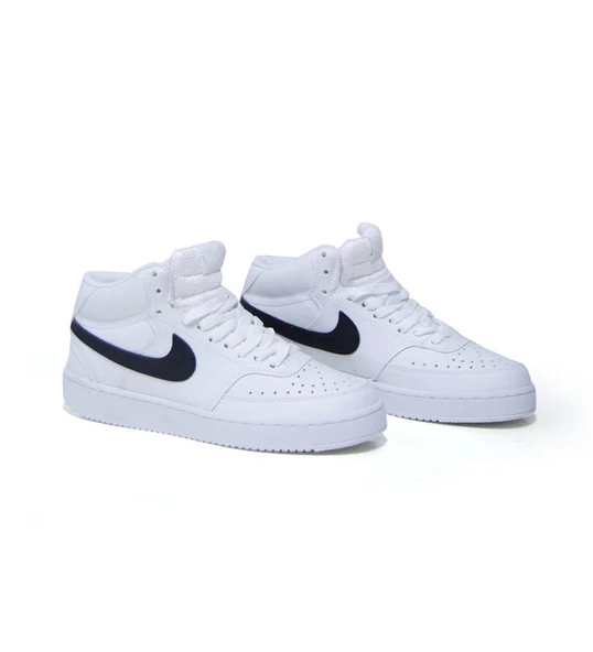 NIKE COURT VISION MID NN BOT SPOR AYAKKABI : Beyaz-Siyah - 3