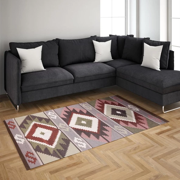 Bigghome SA1583B Çift Taraflı Kilim 80*150 cm - 5