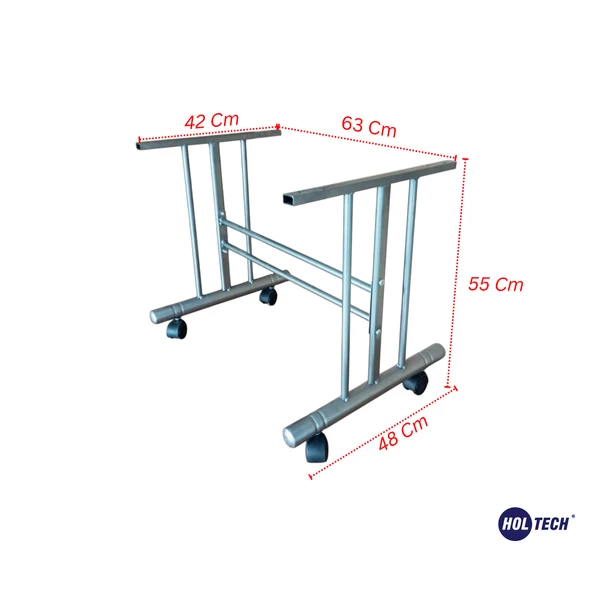Tekerlekli Orta Sehpa Ayağı Tekerli Metal SEHPA AYAĞI - 4