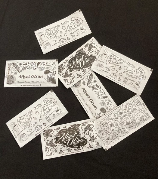 Tekli Islak Mendil 100'lü Hijyenik Servis Mendil Kolonyalı Tek Kullanımlık Mendil - 5