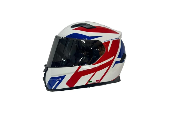 Sway 820 Full Face Aynalı Vizör Kapalı Motosiklet Kaskı 2XL Beden Dakar 2 - 4