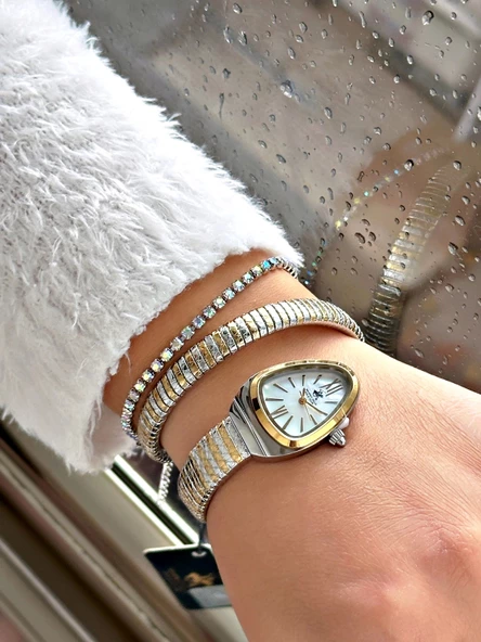 Beverly Hills Polo Club BP3747C.220 Yılan Model Kadın Kol Saati - Resim 3