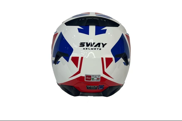 Sway 820 Full Face Aynalı Vizör Kapalı Motosiklet Kaskı 2XL Beden Dakar 2 - 8