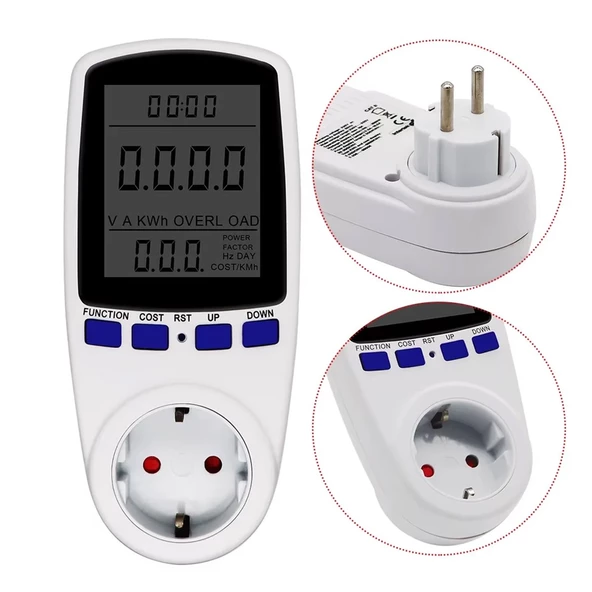 Powermaster PM-001 Dijital Wattmetre Elektrik Ölçüm Cihazı (230V-3680W / Maks:16A) - 2