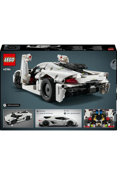 LEGO  Technic Koenigsegg Jesko Absolut Beyaz Hiper Araba 42184 - 10 Yaş ve Üzeri Yapım Set(801Parça) - 4
