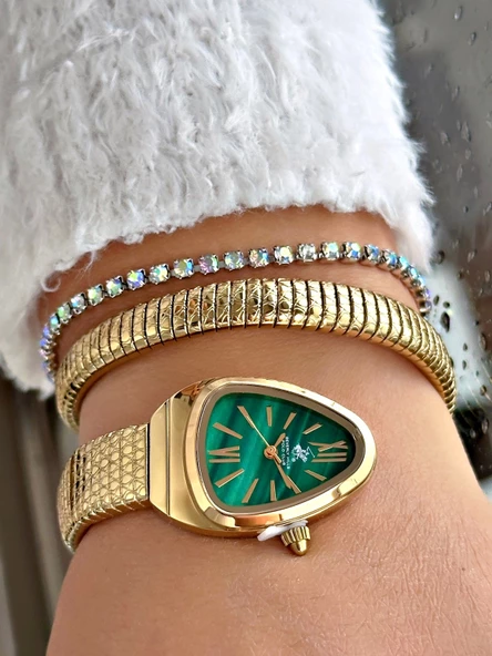 Beverly Hills Polo Club BP3747C.170 Yılan Model Kadın Kol Saati - Resim 3