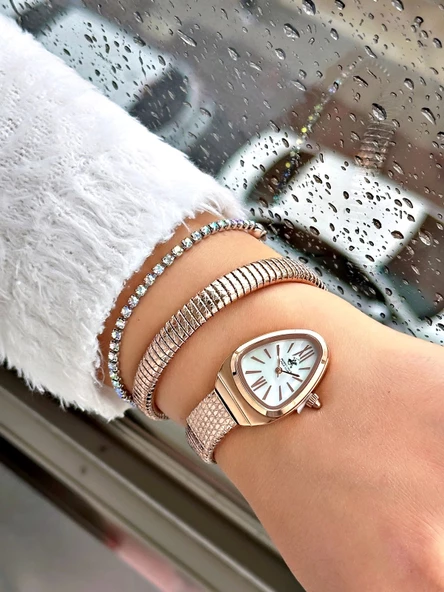 Beverly Hills Polo Club BP3747C.420 Yılan Model Kadın Kol Saati - Resim 3