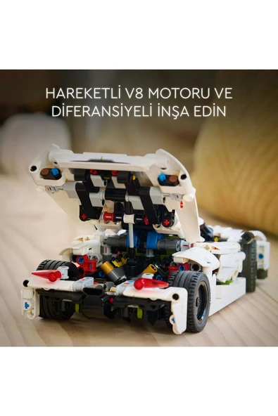 LEGO  Technic Koenigsegg Jesko Absolut Beyaz Hiper Araba 42184 - 10 Yaş ve Üzeri Yapım Set(801Parça) - 5