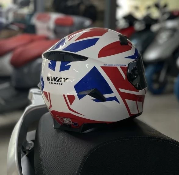 Sway 820 Full Face Aynalı Vizör Kapalı Motosiklet Kaskı 2XL Beden Dakar 2 - 3