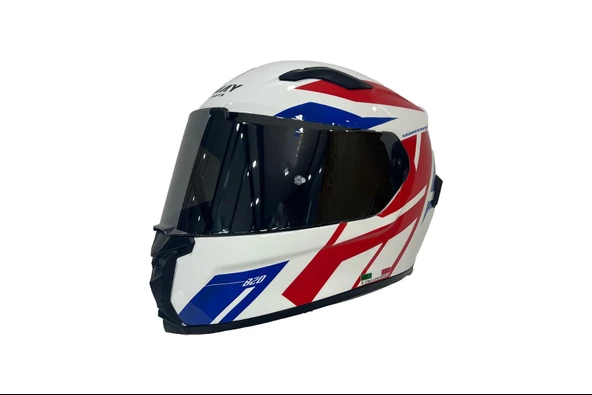 Sway 820 Full Face Aynalı Vizör Kapalı Motosiklet Kaskı 2XL Beden Dakar 2 - 5