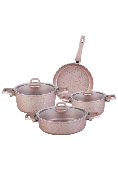 Biogranit Rose 7 Parça Tencere Seti - 2
