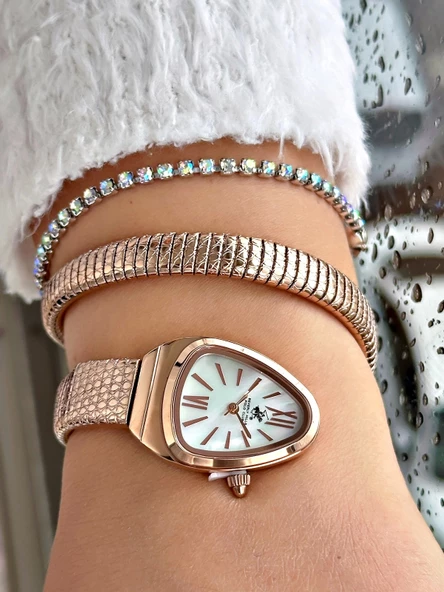 Beverly Hills Polo Club BP3747C.420 Yılan Model Kadın Kol Saati - Resim 2