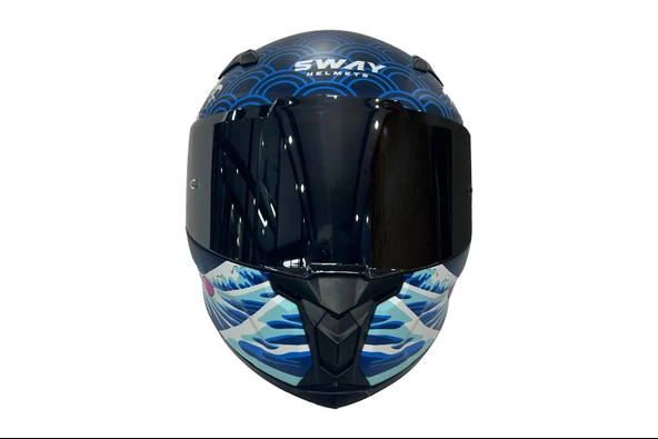 Sway 820 Full Face Aynalı Vizör Kapalı Motosiklet Kaskı 2XL Beden Dakar 5 - 3
